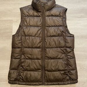 Women’s Brown Puffer Vest
